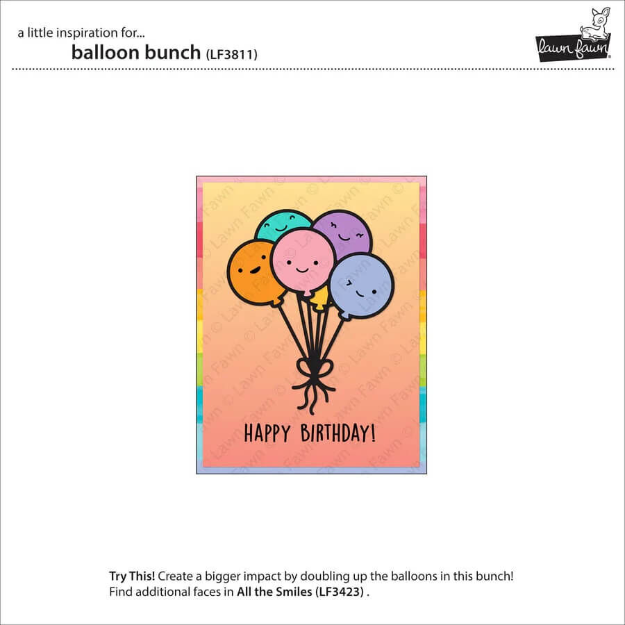 Lawn Fawn Dies - Balloon Bunch LF3811