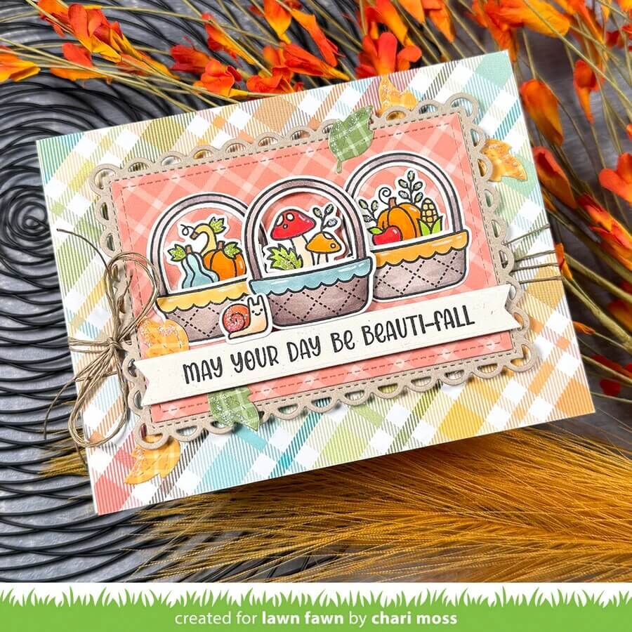 Lawn Fawn - Clear Stamps - Spring Basket Add-On: Fall LF3851