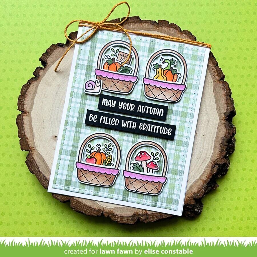 Lawn Fawn Dies - Spring Basket Add-On: Fall LF3854