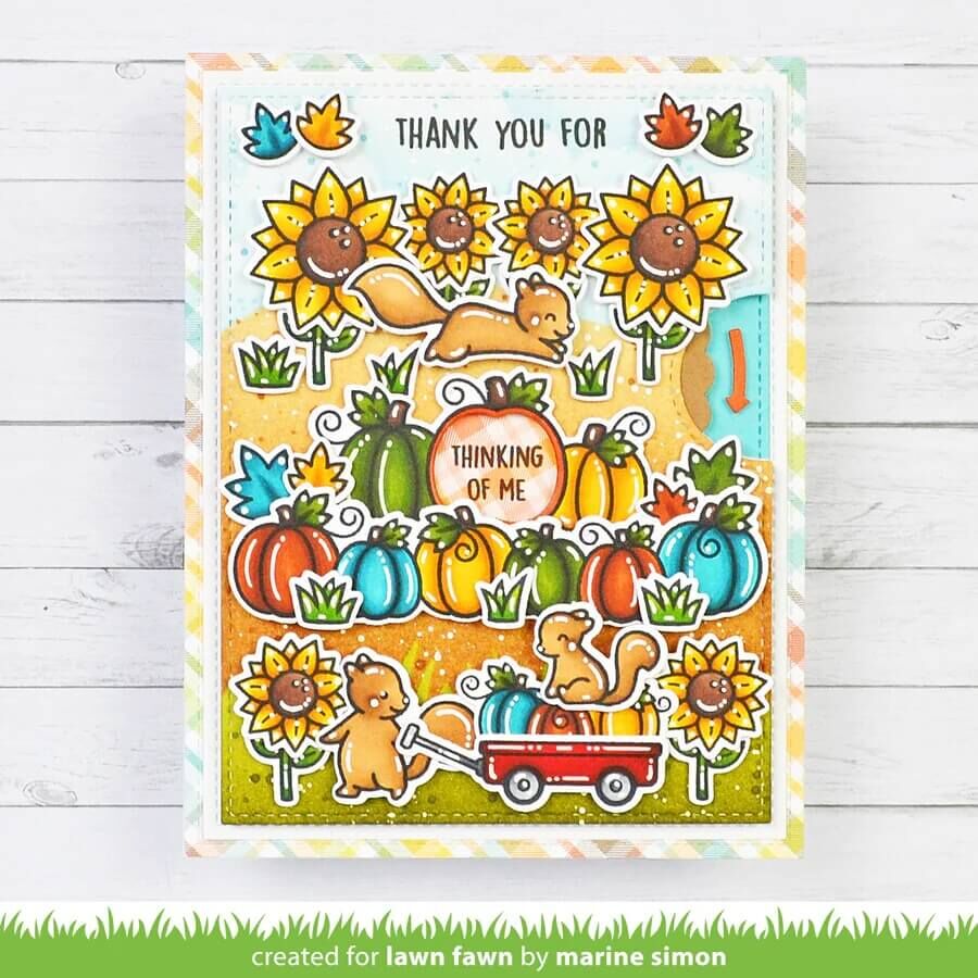 Lawn Fawn Dies - Reveal Wheel Pick of the Patch Drop-Down Add-On Set LF3859