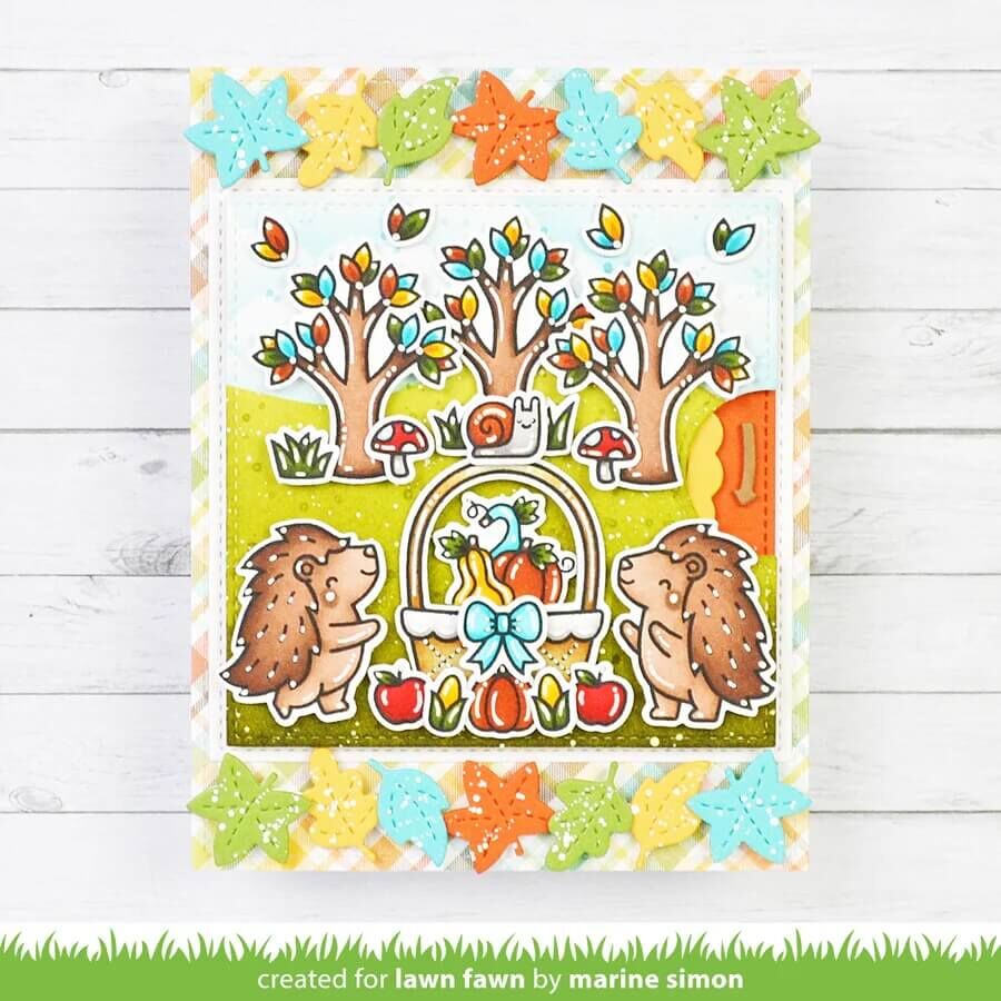 Lawn Fawn Dies - Fall Leaves Border LF3869