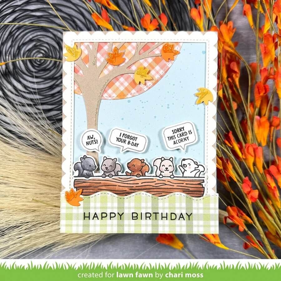Lawn Fawn Dies - Simply Celebrate Squirrels LF3882