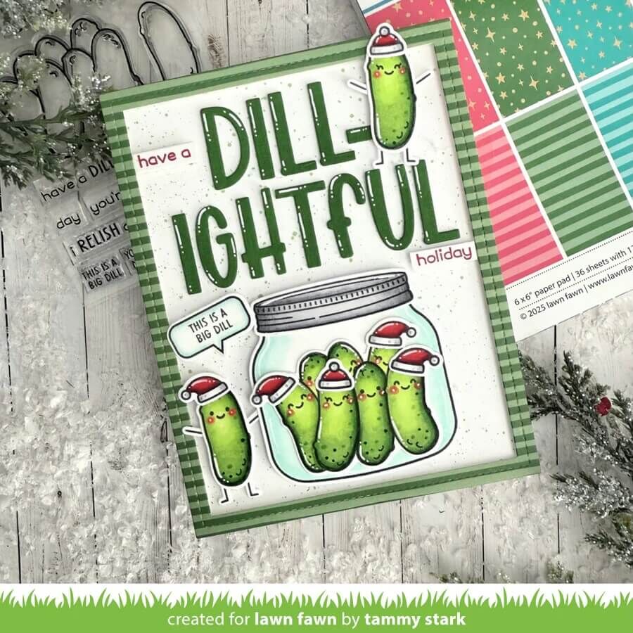 Lawn Fawn - Clear Stamps - How You Bean? Pickle Add-On LF3907