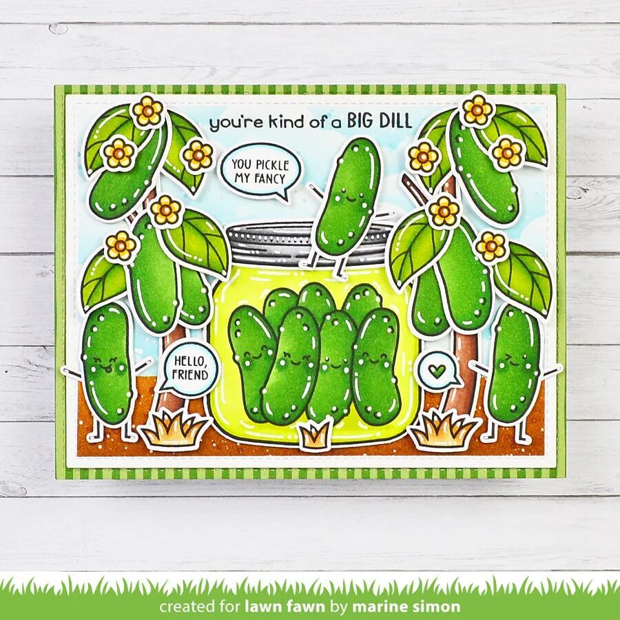 Lawn Fawn Dies - How You Bean? Pickle Add-On LF3908