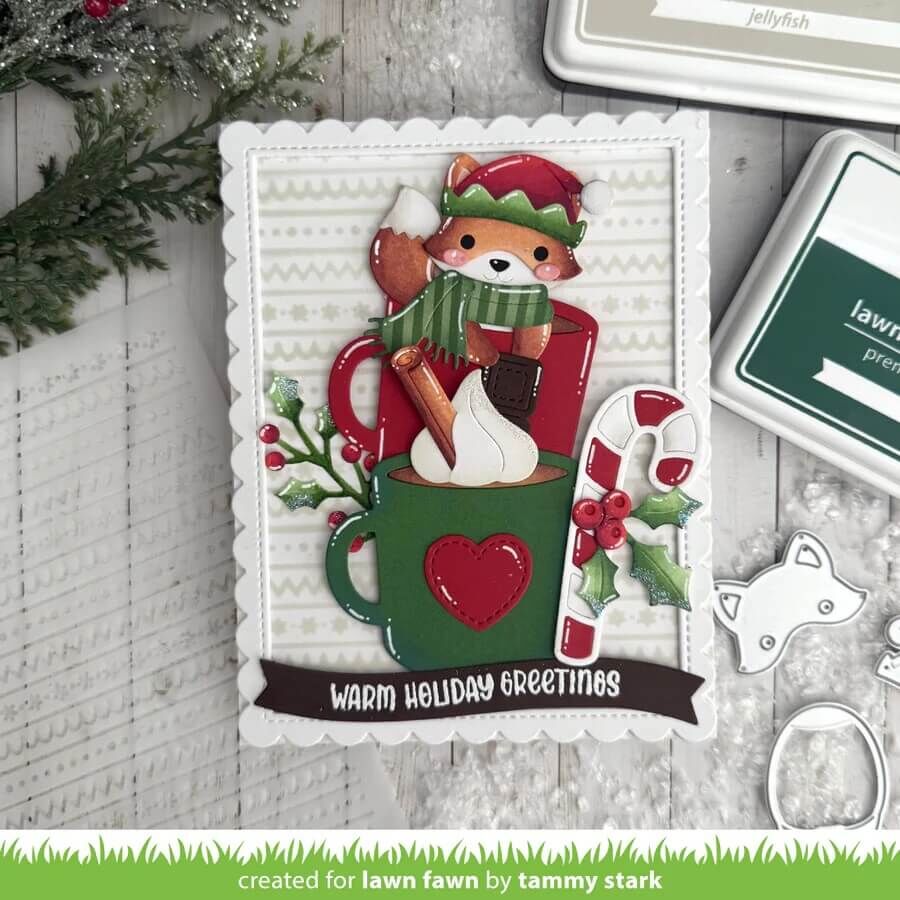 Lawn Fawn Dies - Build-A-Critter Christmas Accessories LF3913