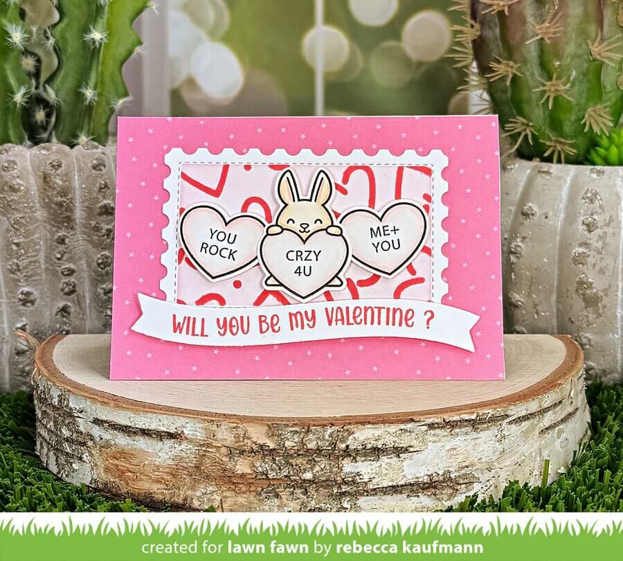 Lawn Fawn Dies - Critter Conversation Hearts Add-On LF3952