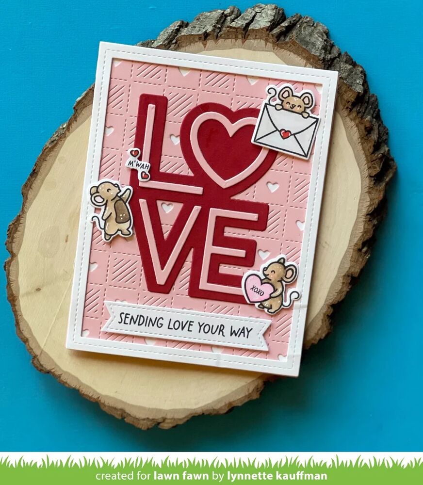 Lawn Fawn Dies - Giant Outlined Love LF3960