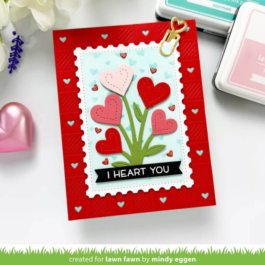 Lawn Fawn Stencils - Postage Rectangle Stackables LF3965