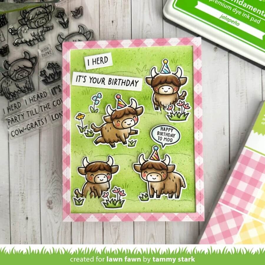 Lawn Fawn Petite Paper Pack 6x6 - Giddy for Gingham LF4017
