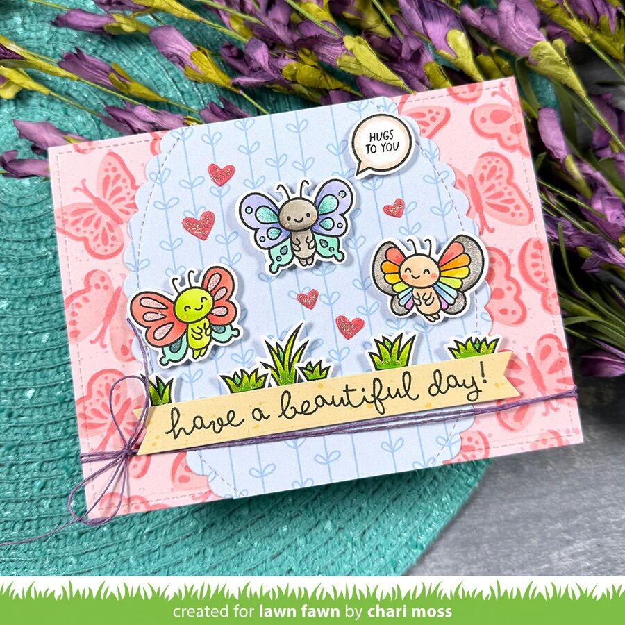 Lawn Fawn - Clear Stamps - I Like Big Butterflies LF4024