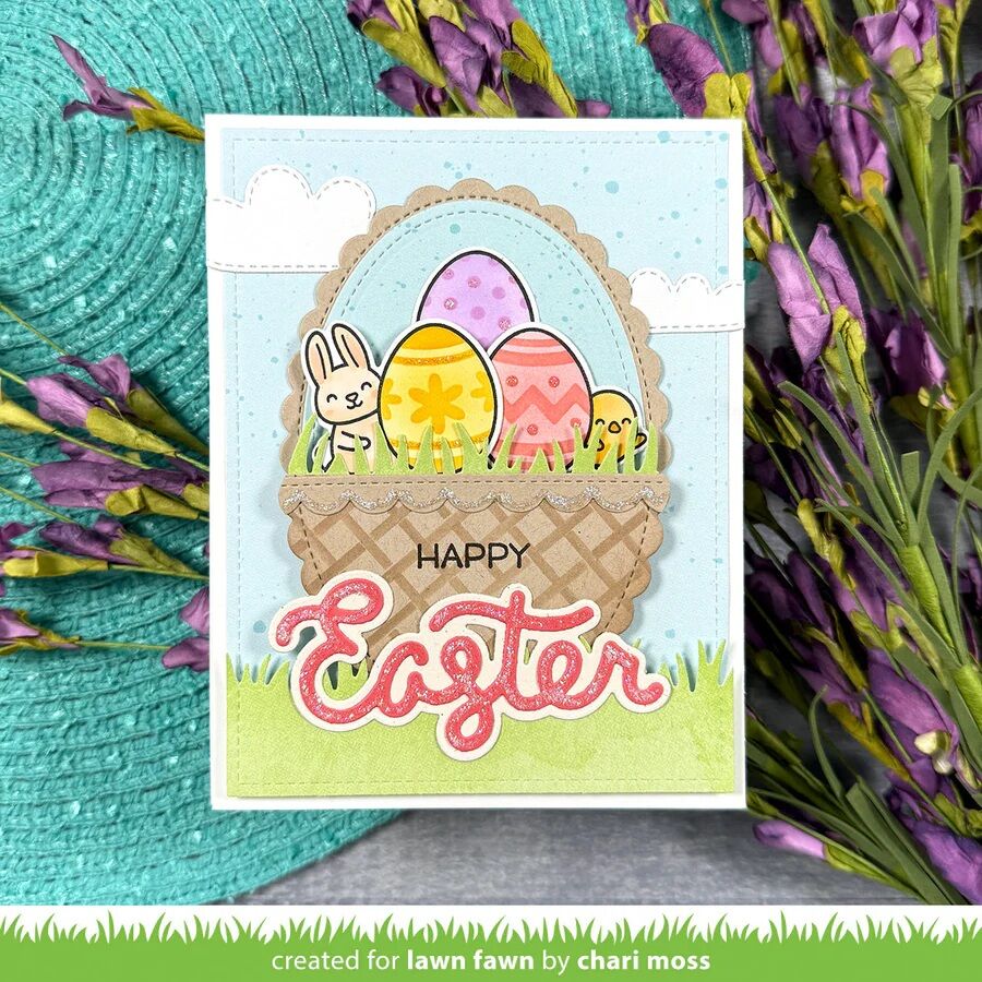 Lawn Fawn Stamp 'n Stencil - Easter Eggs LF4028