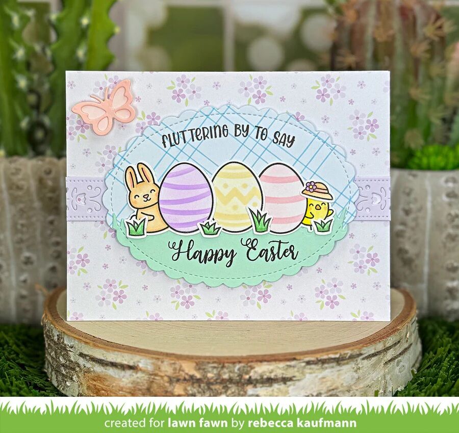 Lawn Fawn Dies - Stamp 'n Stencil Easter Eggs LF4029
