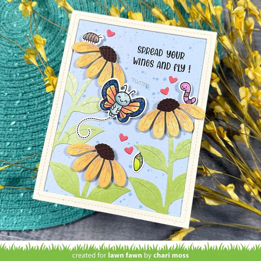 Lawn Fawn Dies - Big Blossom Backdrop: Portrait LF4051