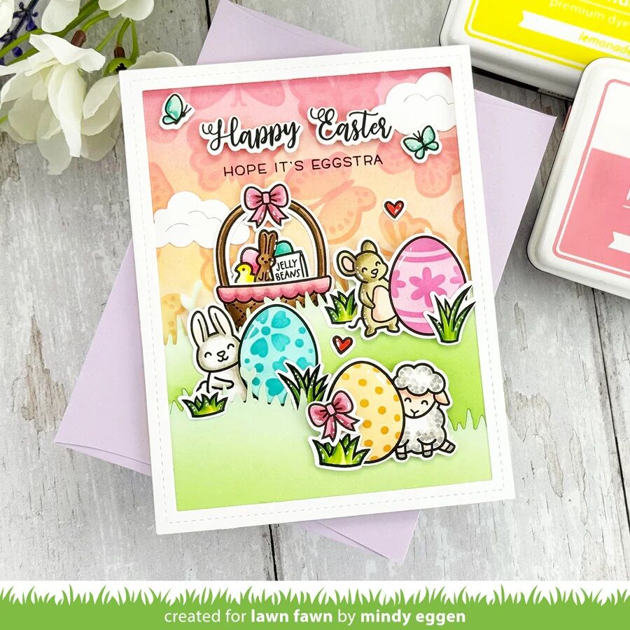 Lawn Fawn Stencils - Butterfly Background LF4053