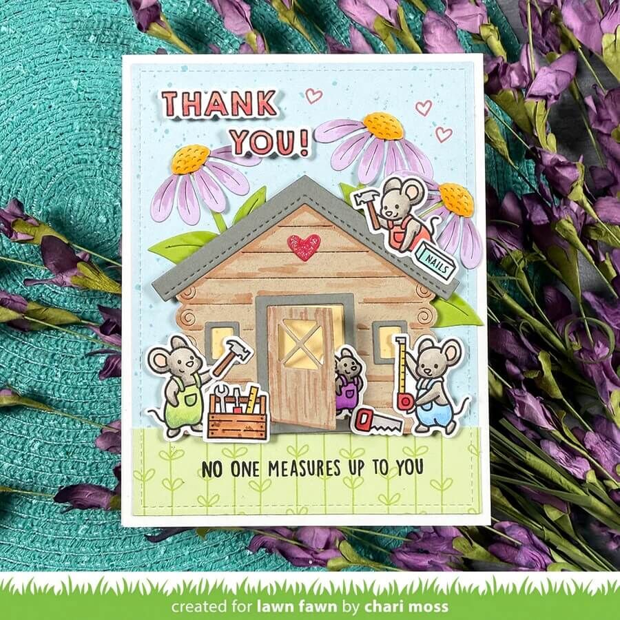 Lawn Fawn - Clear Stamps - Mice Tools LF4065