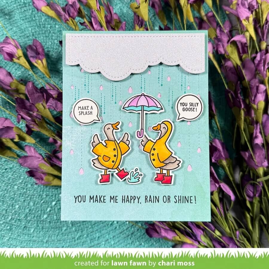 Lawn Fawn Dies - Silly Goose, Rain or Shine! LF4073
