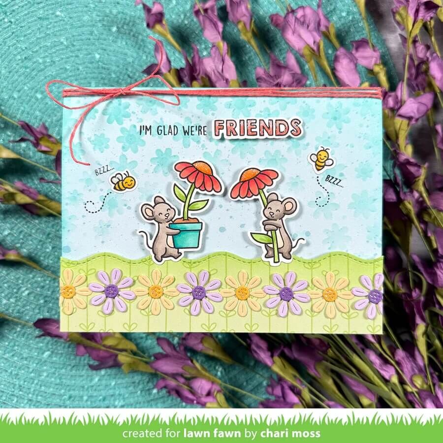 Lawn Fawn Dies - Mice Flowers LF4077