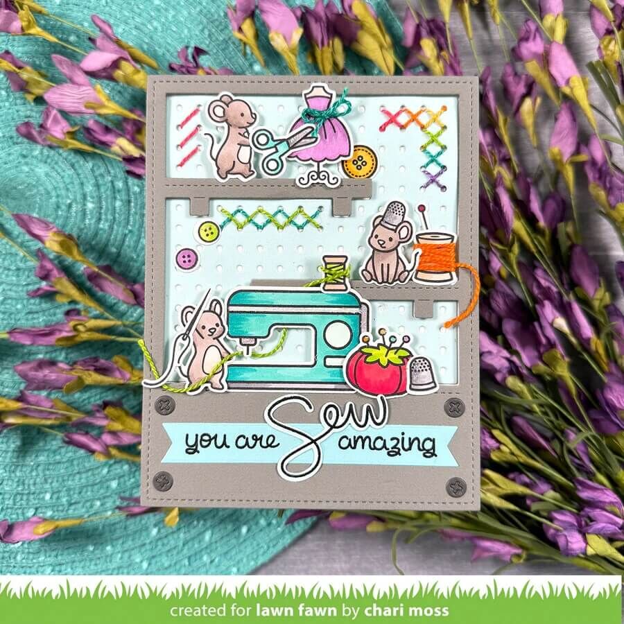 Lawn Fawn Dies - Workshop Backdrop: Portrait LF4095