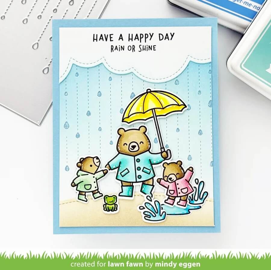Lawn Fawn Dies - Rainy Day Backdrop: Portrait LF4097