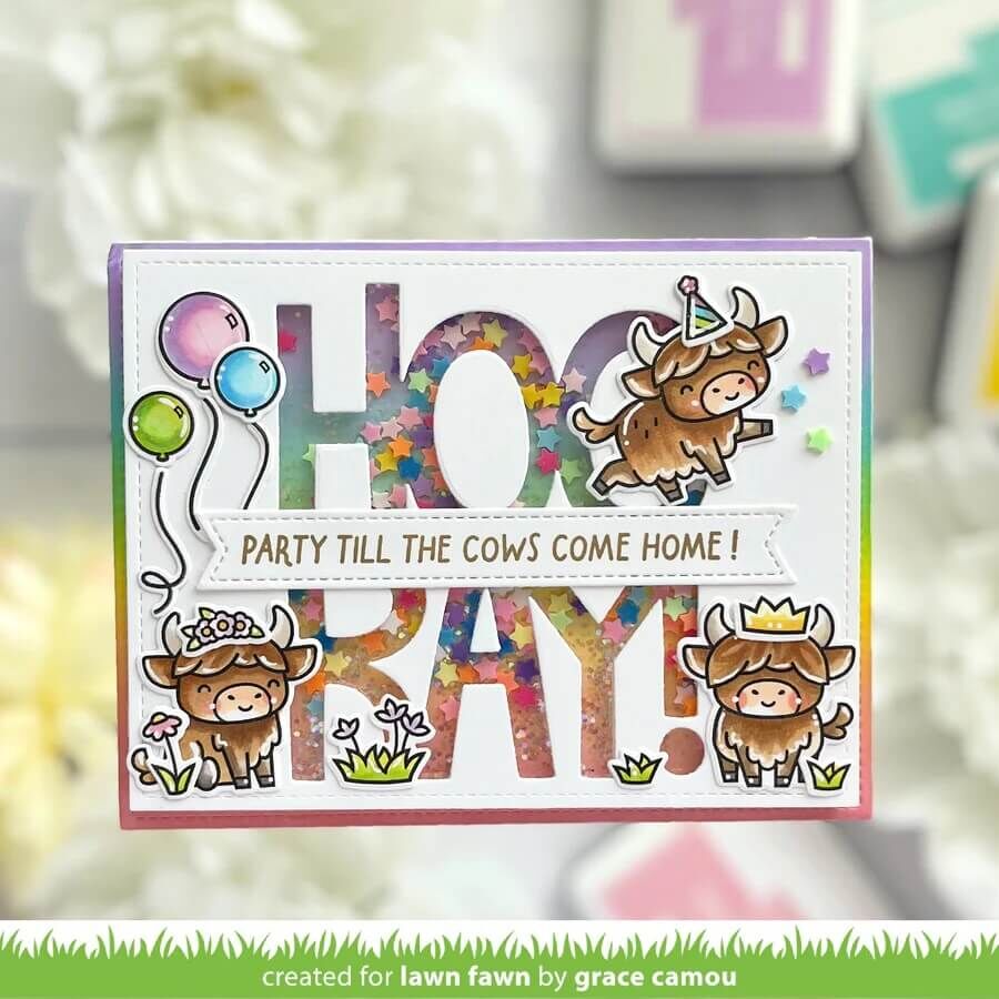Lawn Fawn - Clear Stamps - Highland Cows! LF4116