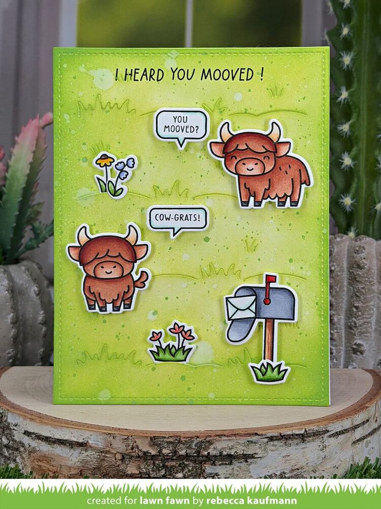 Lawn Fawn Dies - Highland Cows! Add-On LF4120