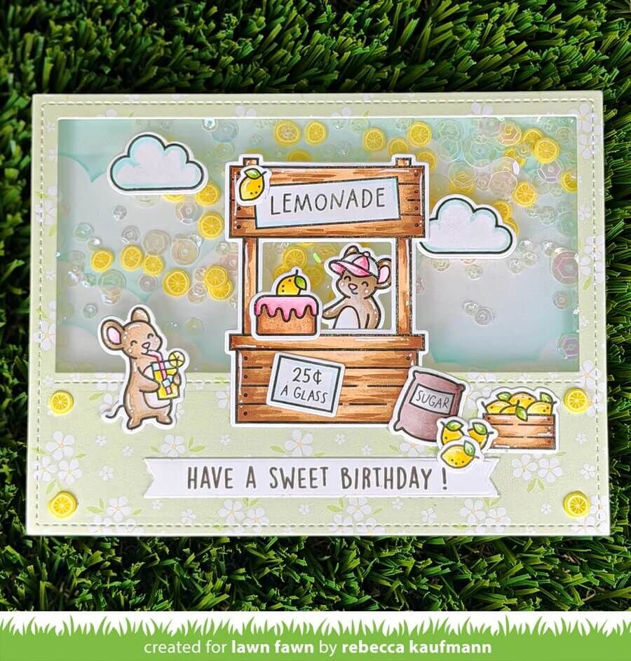 Lawn Fawn Dies - Make Lemonade! Add-On LF4126