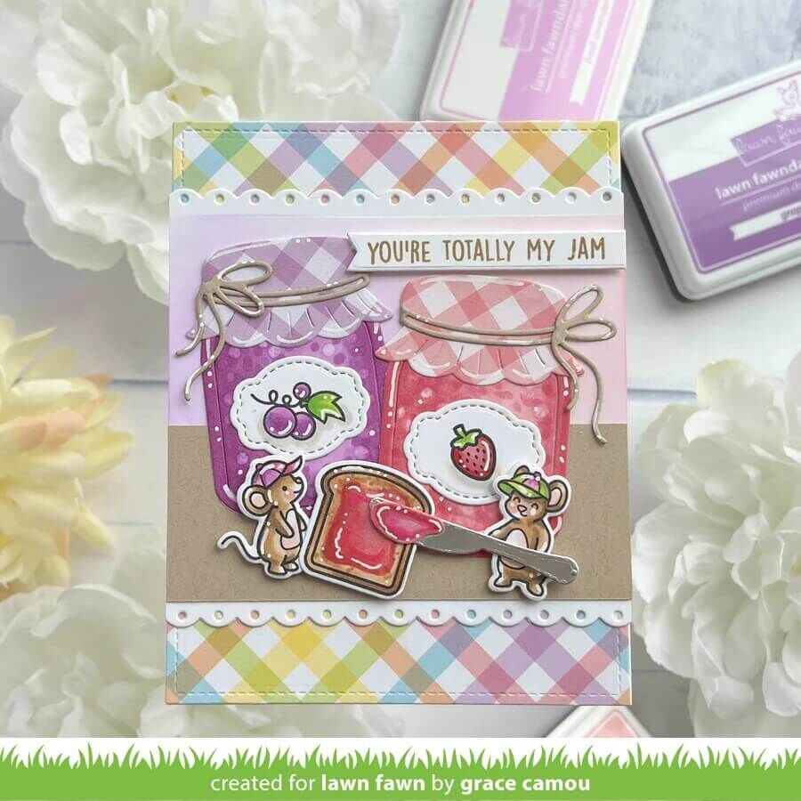 Lawn Fawn Dies - Build-A-Drink Mason Jar Ham and Honey Add-On LF4133