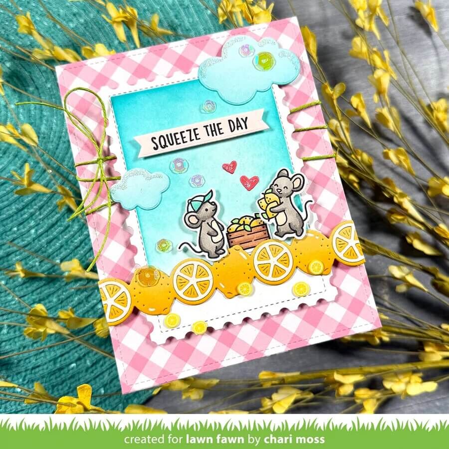Lawn Fawn Dies - Lemon Border LF4138