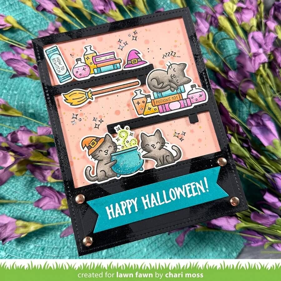Lawn Fawn - Clear Stamps - Hocus Purr-cus! LF4186