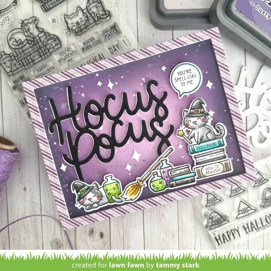 Lawn Fawn - Clear Stamps - Hocus Purr-cus! Add-On LF4189