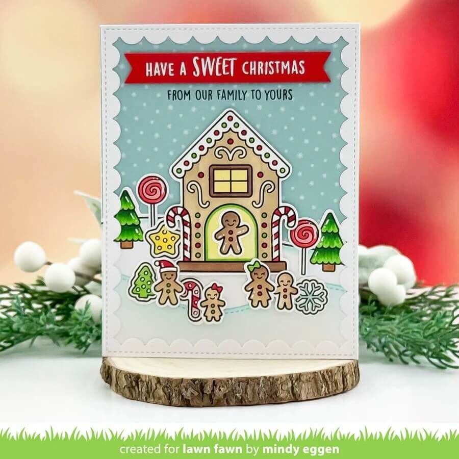 Lawn Fawn - Clear Stamps - Gingerbread House LF4256