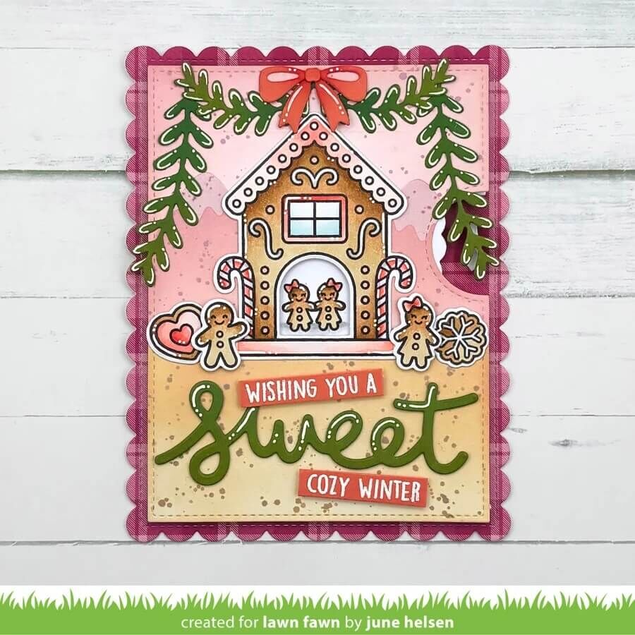 Lawn Fawn Dies - Gingerbread House LF4257