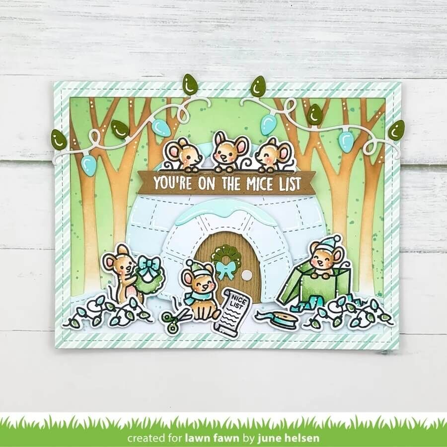 Lawn Fawn Dies - A Mice Christmas LF4266
