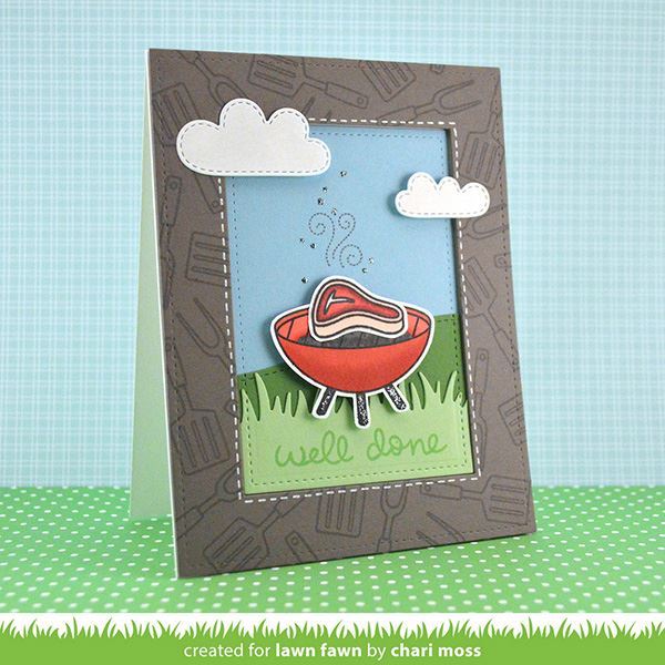 Lawn Fawn - Clear Stamps - Let's BBQ LF889