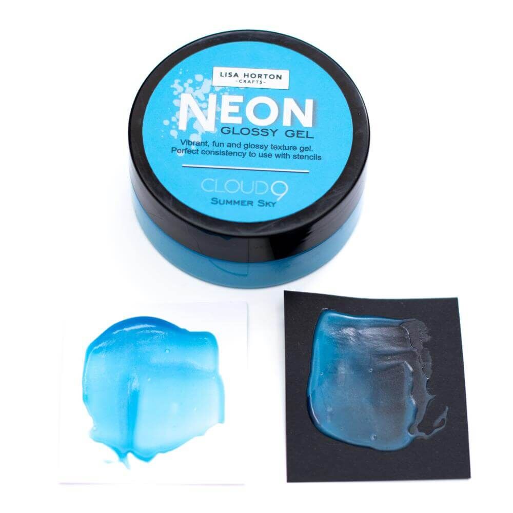 Lisa Horton Crafts Neon Glossy Gel - Summer Sky