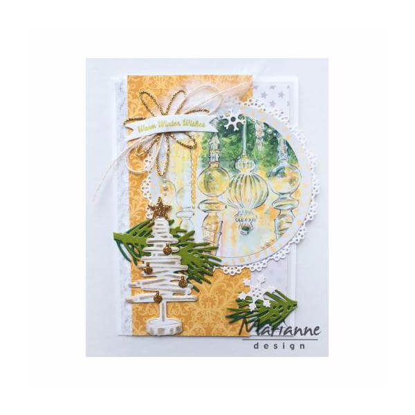 Marianne Design Creatables Dies - Tiny's Christmas Tree Wood LR0492