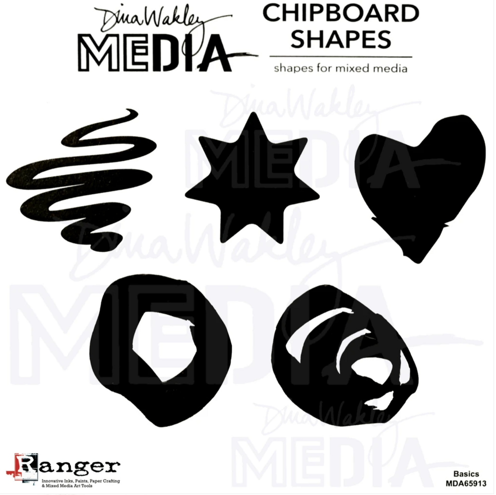 Dina Wakley Media Chipboard Shapes - Basics MDA65913