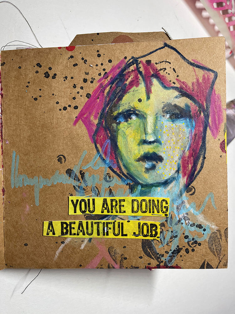 Dina Wakley Media Cling Stamps 6"X9" - She Is Wise MDR77848