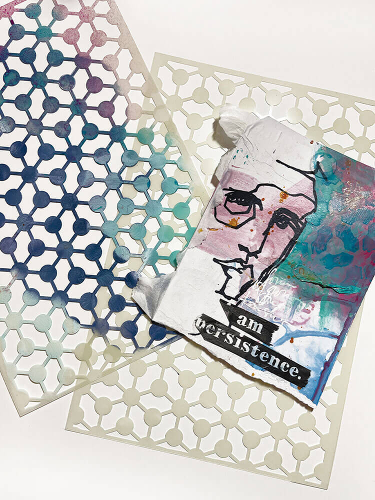 Dina Wakley Media Stencil - Bonds MDS77633