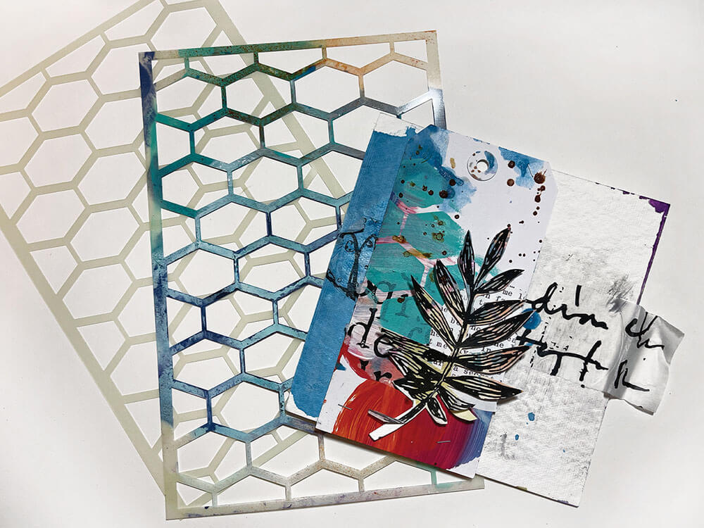Dina Wakley Media Stencil - Lattice MDS77688