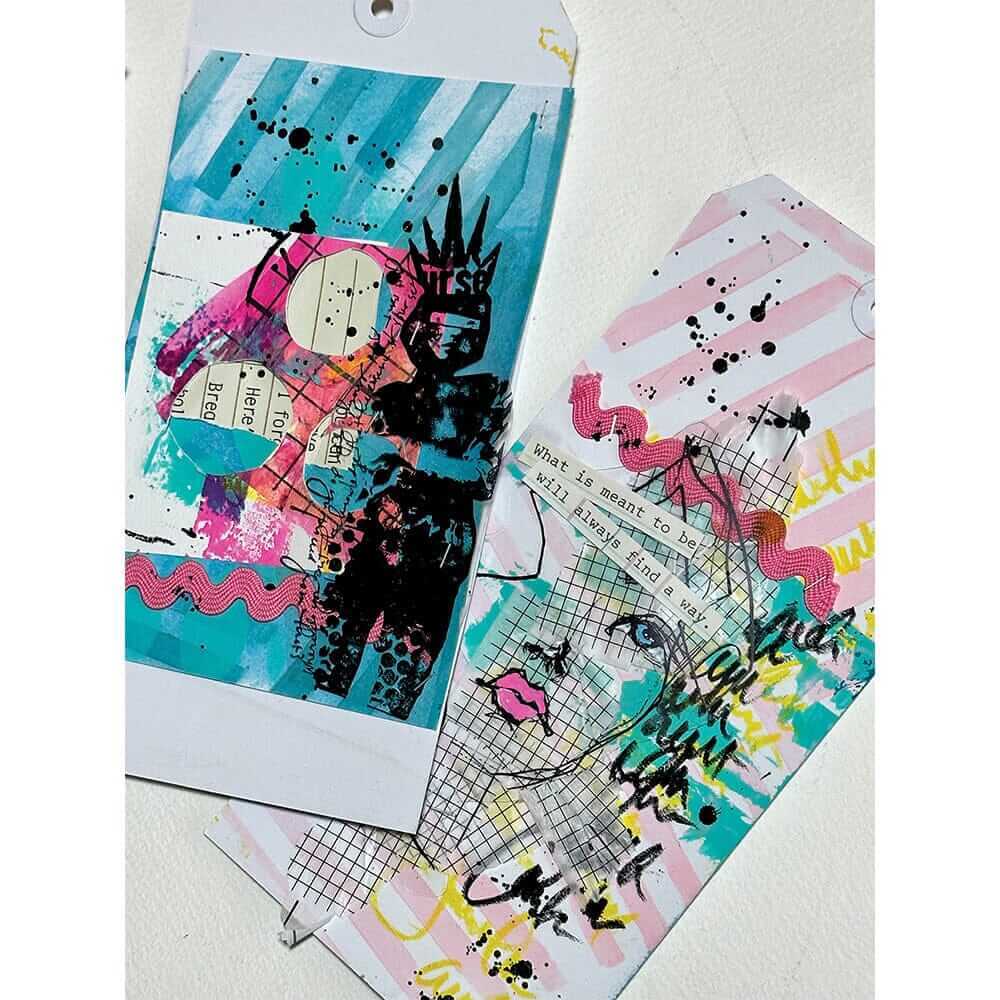 Dina Wakley Media Stencil - Angles MDS81579