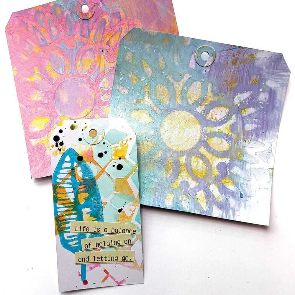 Dina Wakley Media Stencil and Mask - Pointy Doily MDS87717