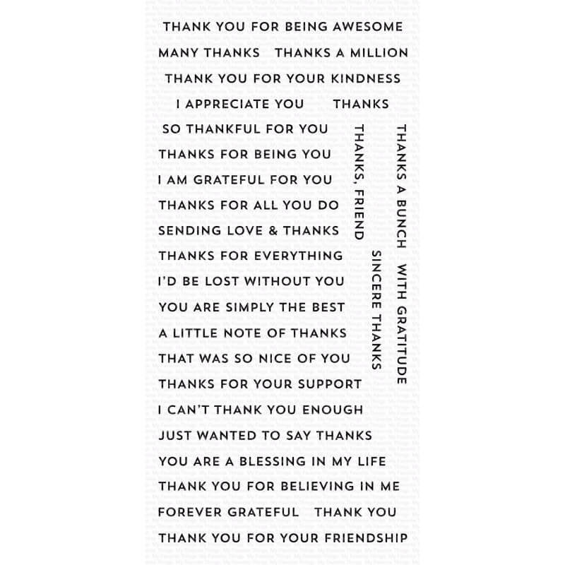 My Favorite Things - Clear Stamps - Bitty Thanks & Gratitude