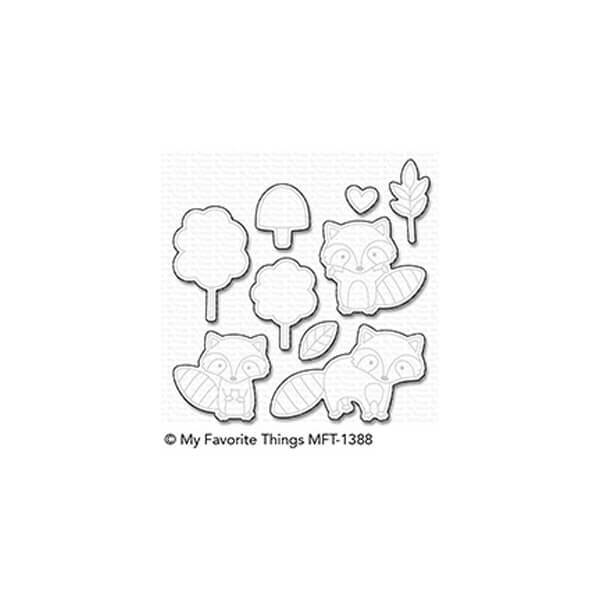 My Favorite Things - Die-namics - Friendly Raccoons (Discontinued)