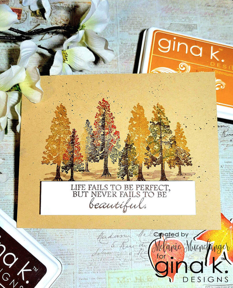 Gina K Designs Clear Stamps - Beautiful Leaves
