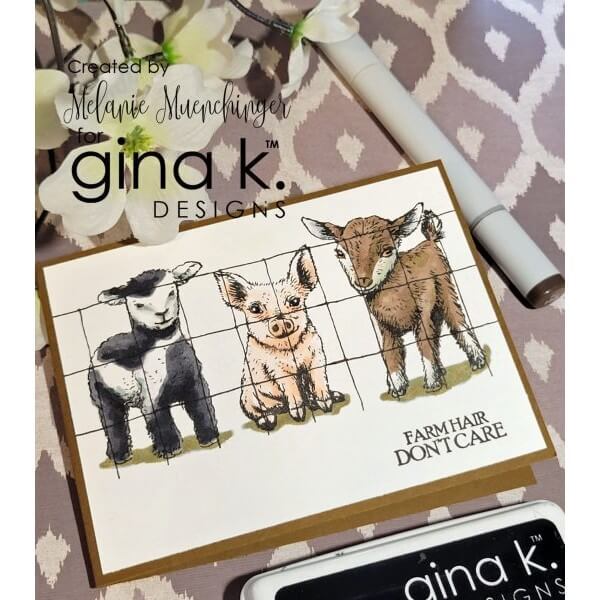 Gina K Designs Clear Stamps - Farmyard Friends