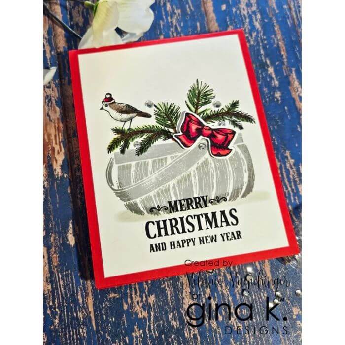 American Crafts Clear Acrylic Stamps Merry Christmas Fancy