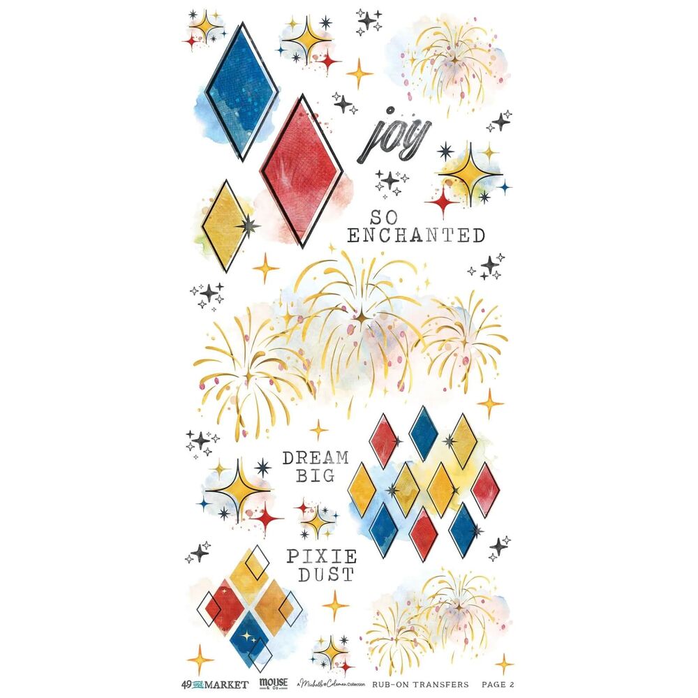 49 And Market Blendable Rub-Ons 6"X12" - Mouse & Co.