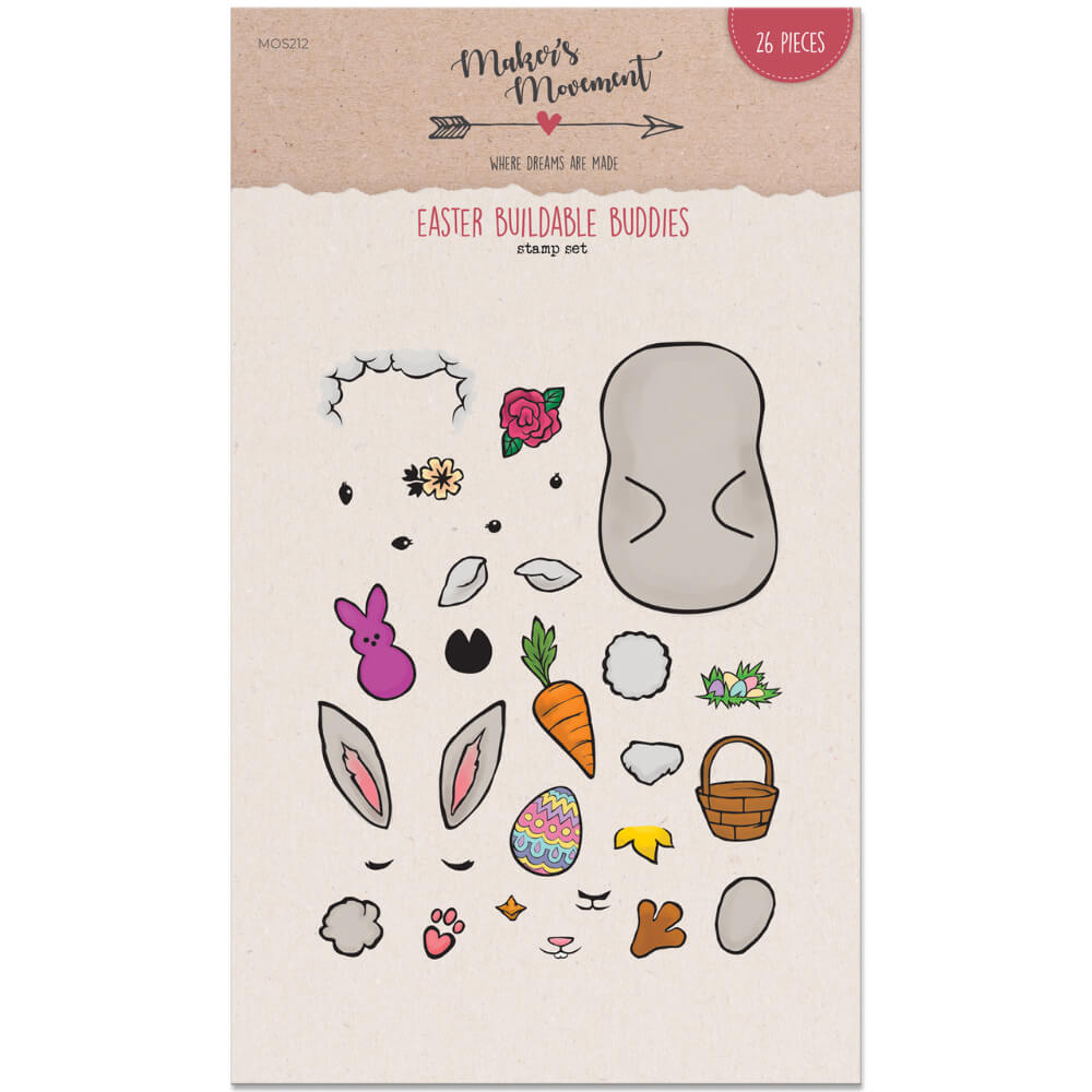 Maker's Movement Stamps - Easter Buildable Buddies MOS212