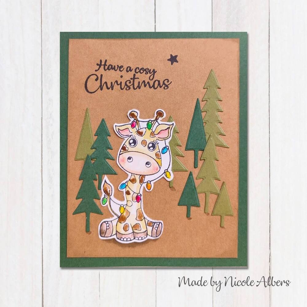 Nellie Snellen Cutie Clear Stamps - Giraffe NCCS049